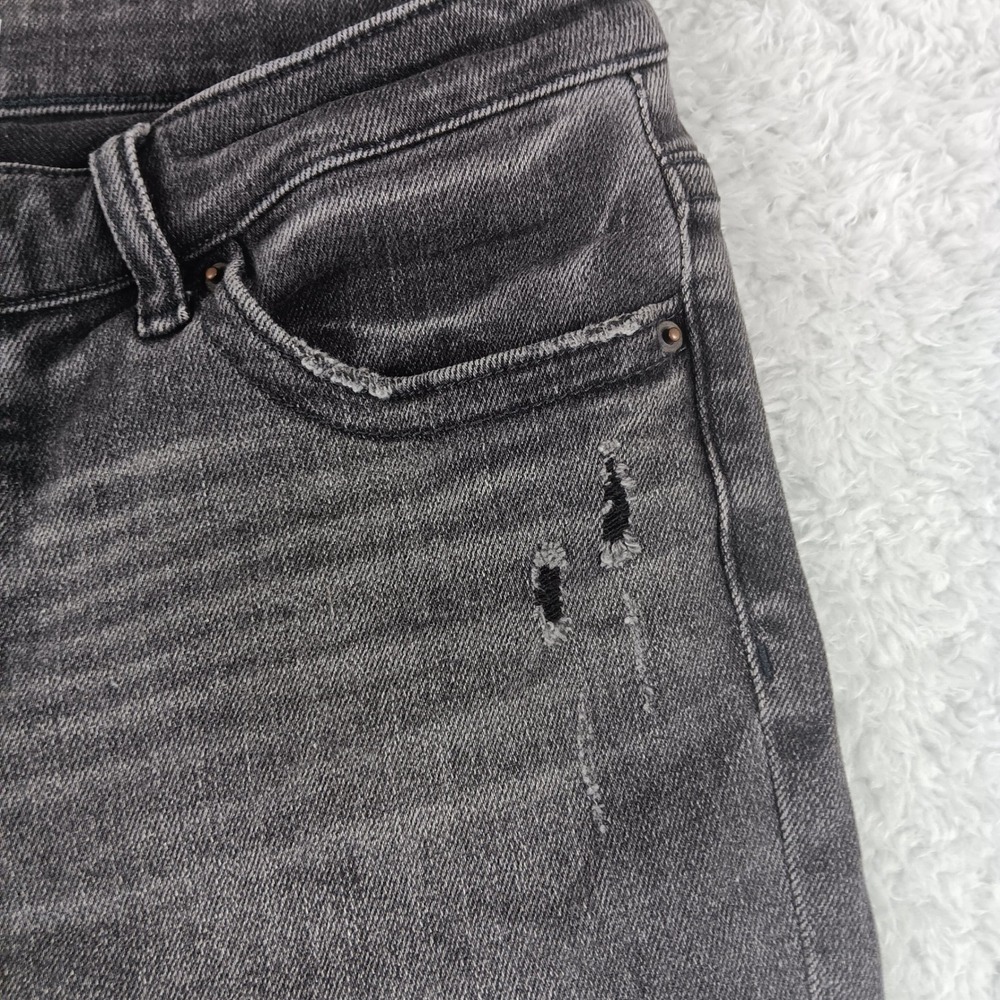 BKE Payton Ankle Skinny Jeans Womens 30x27 Faded Black ABK5648A Distressed - Picture 4 of 14